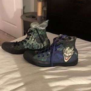 Converse Joker Graphic High-Top Sneakers - Green & Purple